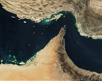 Iran tows simulated U.S. aircraft carrier into Strait of Hormuz