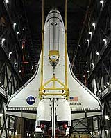 NASA's Shuttle Atlantis Rolls to Vehicle Assembly Building