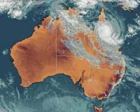 Cyclone loses intensity off Australia coast