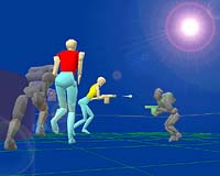 Stroll virtual world without moving a finger