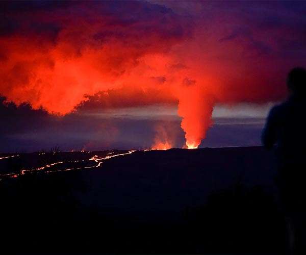 Hawaii volcano erupts again after a month of quiet